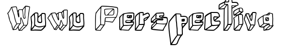 Wuwu Perspectiva font preview